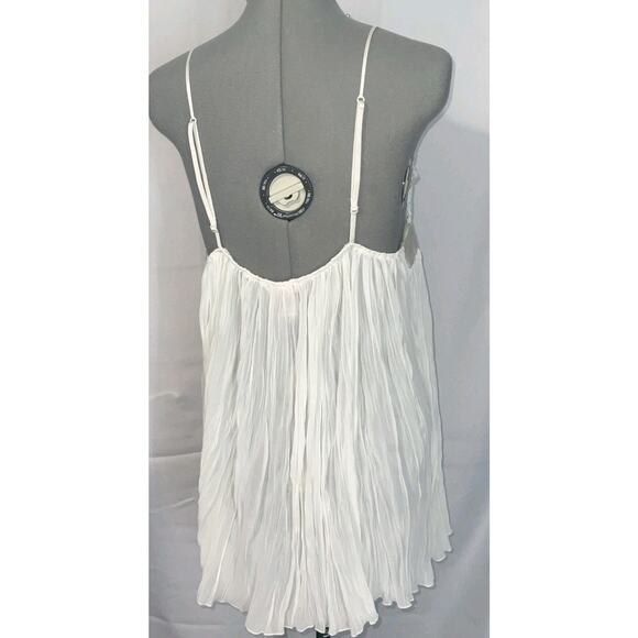 Victoria Secret Lingerie Babydoll Off White Lace Pleated Wireless Bridal XL - Picture 2 of 8